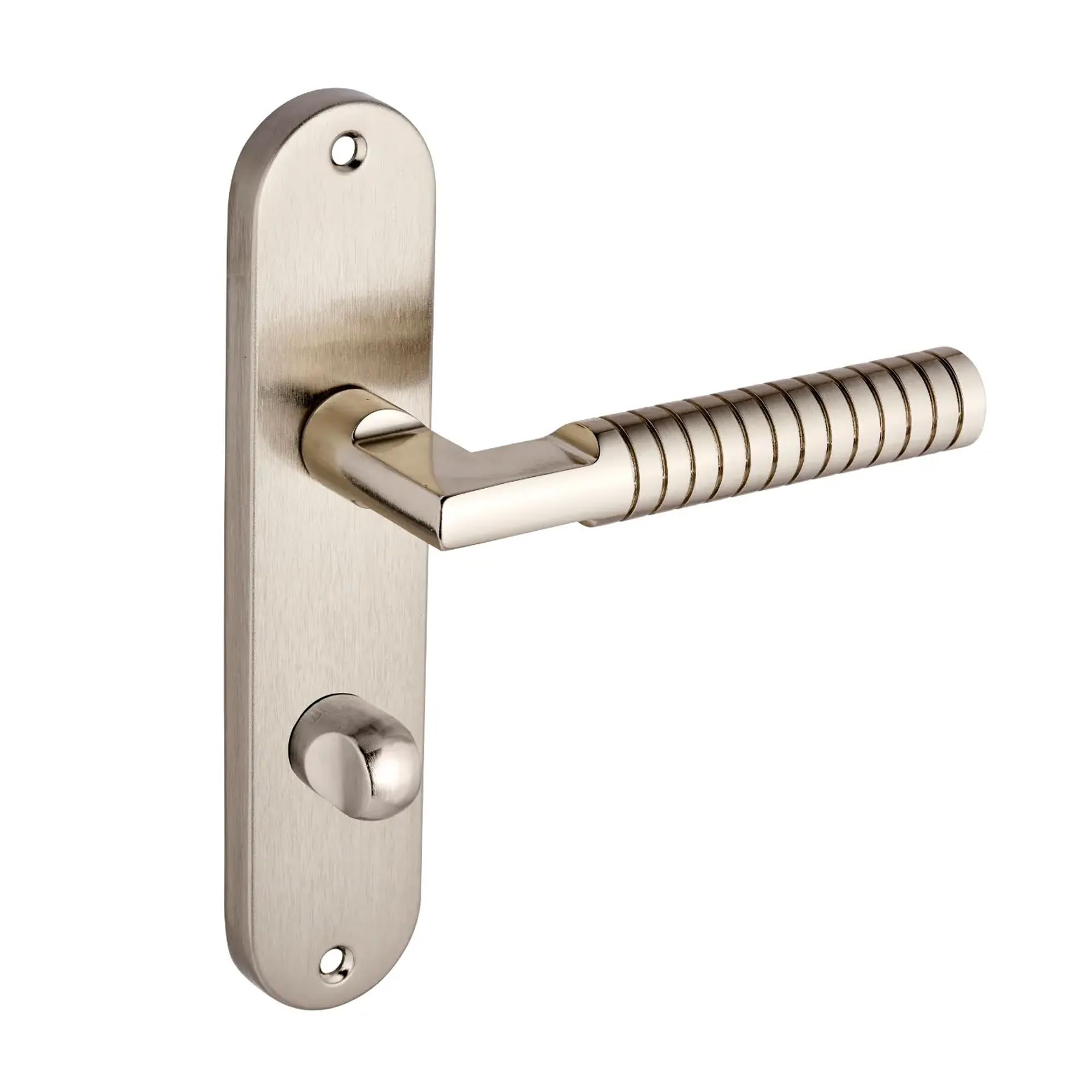 Designer Levers - Kempston Lever Bathroom Door Handle Dual-Tone Nickel
