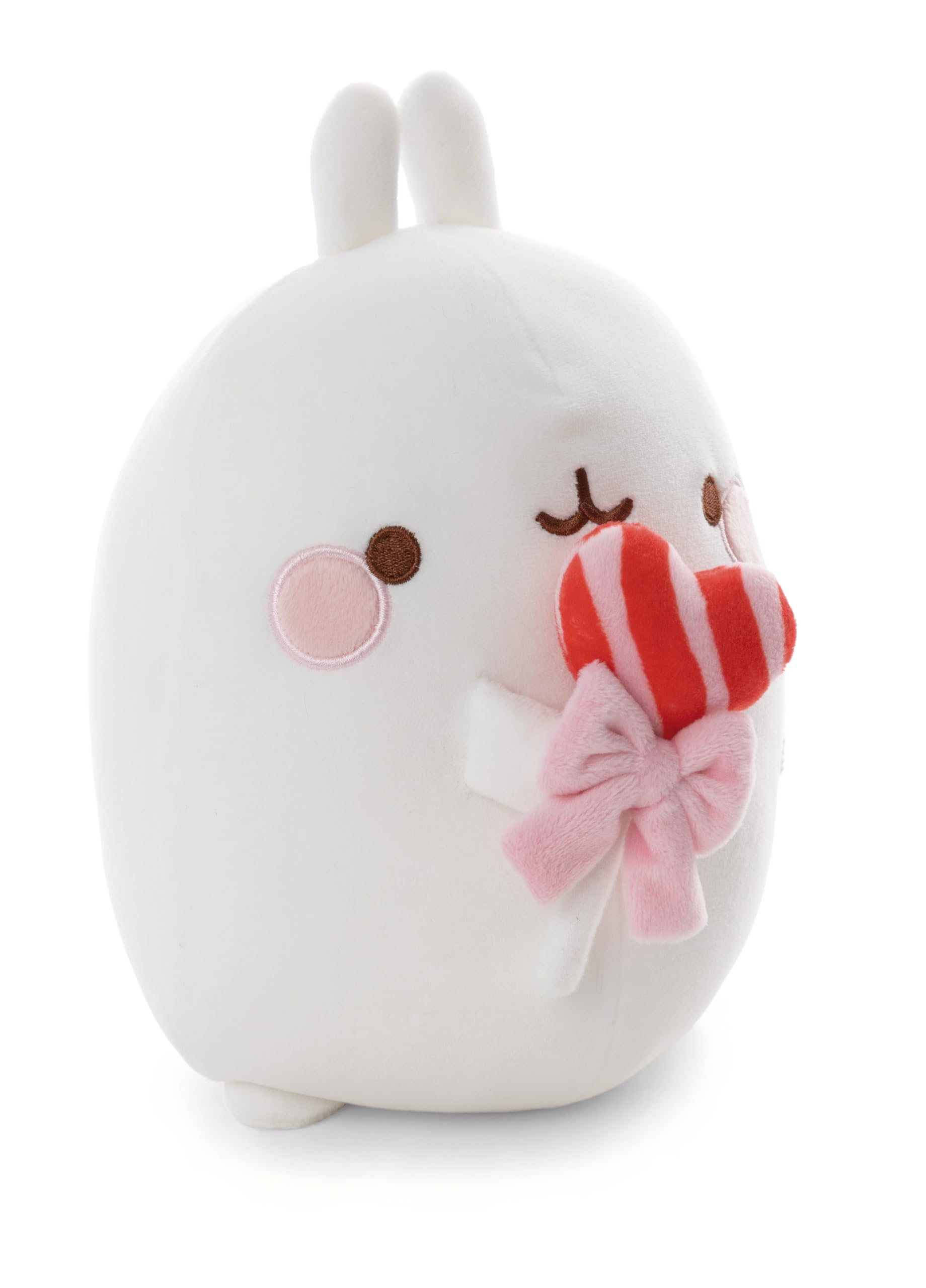 Nici Molang Soft Toy with Lollipop, 48 cm, White - 62787
