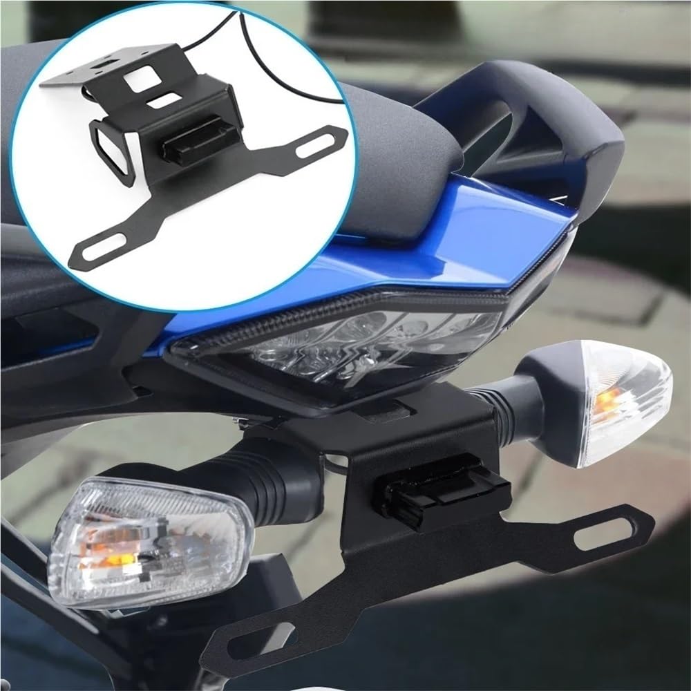 Portatarga Portatarga moto LED Tail Tidy Accessori nero per Z1000SX 2020 2021 2022 Z1000 SX