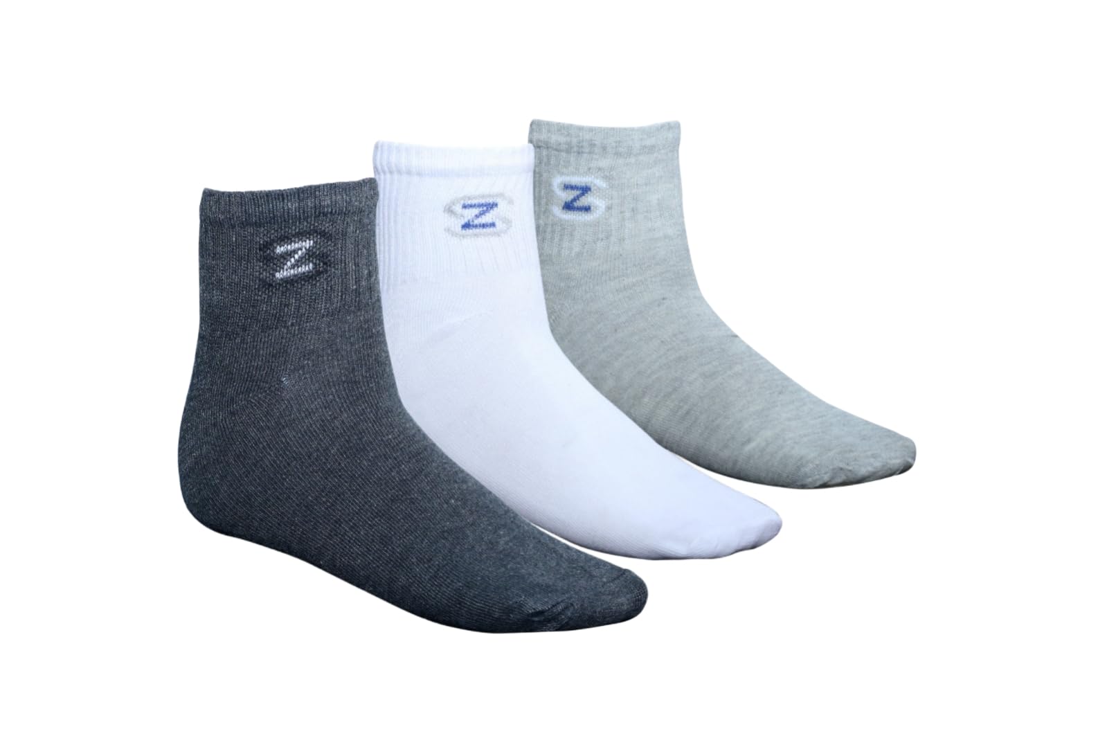 RUIT Ankle Length Sports Socks for Men | Combed Cotton | Moisture Absorbent & Anti-Odour | Durable Welt for Secure Fit | Ideal for Gym & Sports | Pack of 6-image-48