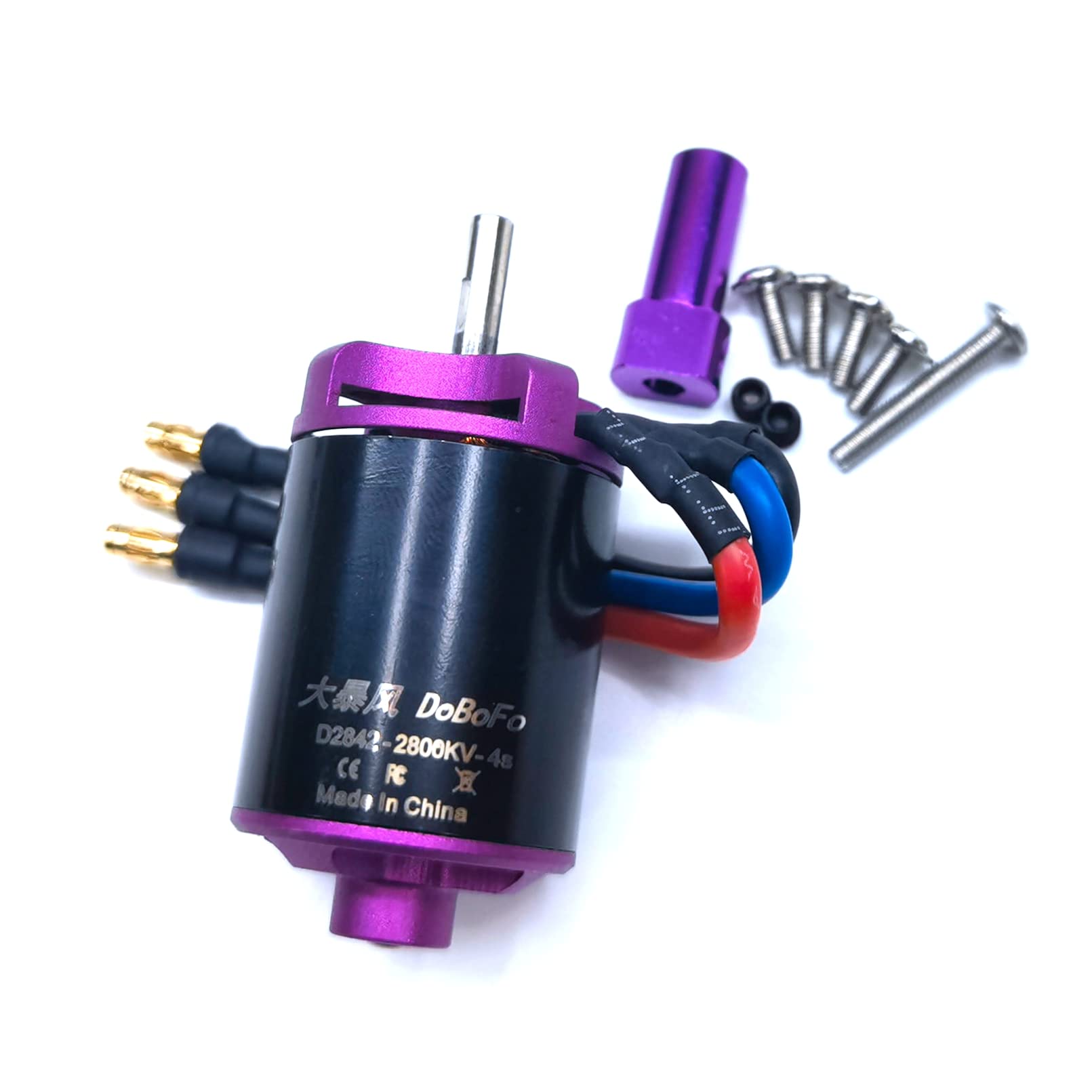 DoBoFo Brushless Motor CCW 4S 2800KV 16.8V for EDF 70mm pro 12 Blades Electric Ducted Fan, High Speed Motor 47040RPM, Hobby Jet Engine RC Car Parts, Remote Control Model Replacement Airplane Parts DIY