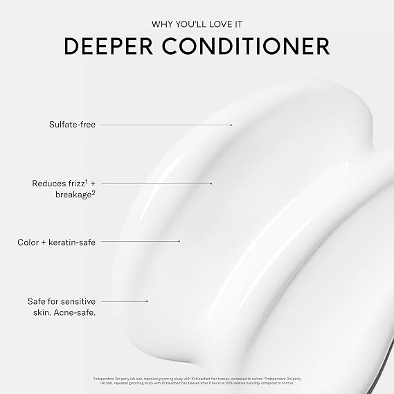 SEEN Deeper Conditioner, Fragrance Free Non-Comedogenic Hair Deeper Conditioner Dermatologist-Developed Safe for Sensitive, Eczema & Acne Prone Skin