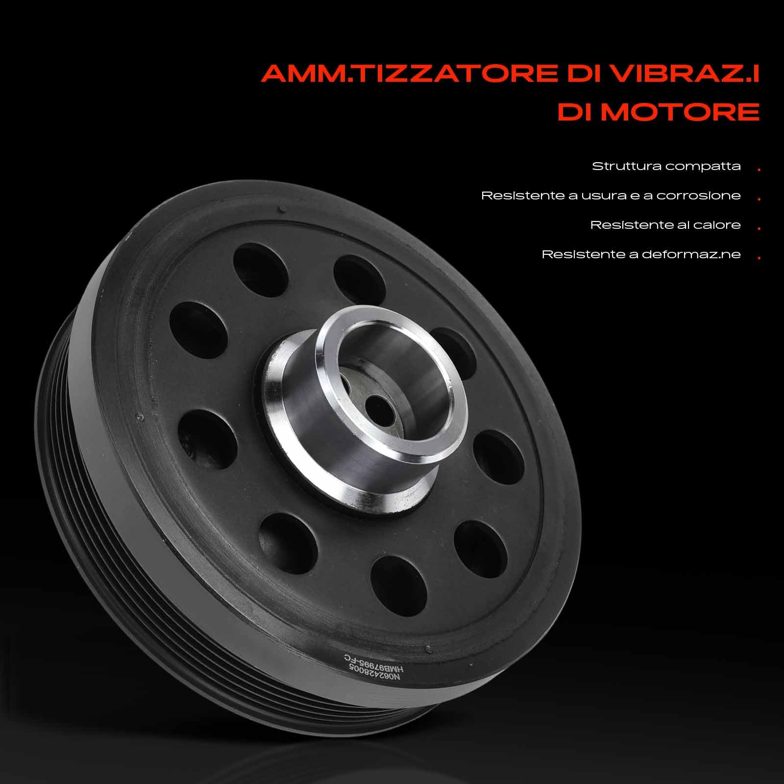 Frankberg Puleggia albero motore 11237823191 | Compatibile con: Serie 1 Cabrio E88, Serie 1 E81, Serie 3 Coupé E92, Serie 3 Touring E91, X1 E84, Serie 3 Cabrio E93