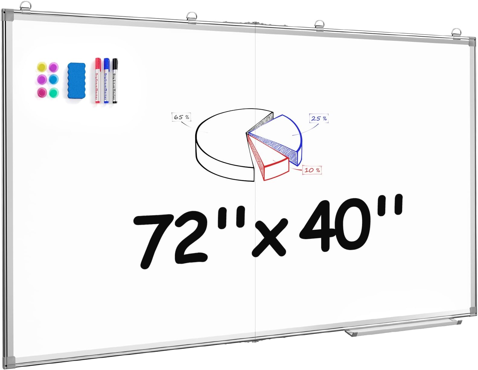 Amazon.com : Geyoga 1 Pcs Large White Board 72 x 40" Magnetic Dry Erase