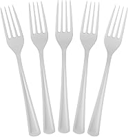 Vista 9 de Exquisite Tenedores De Plástico Burdeos 50 Piezas Tenedores Burdeos Utensilios Desechables Juego De Cubiertos De Plástico Resistente Juegos De