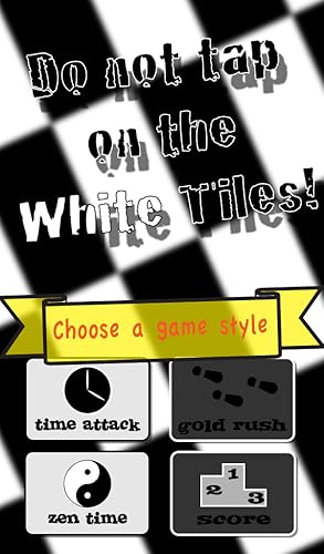 Do Not Tap on the White Tiles