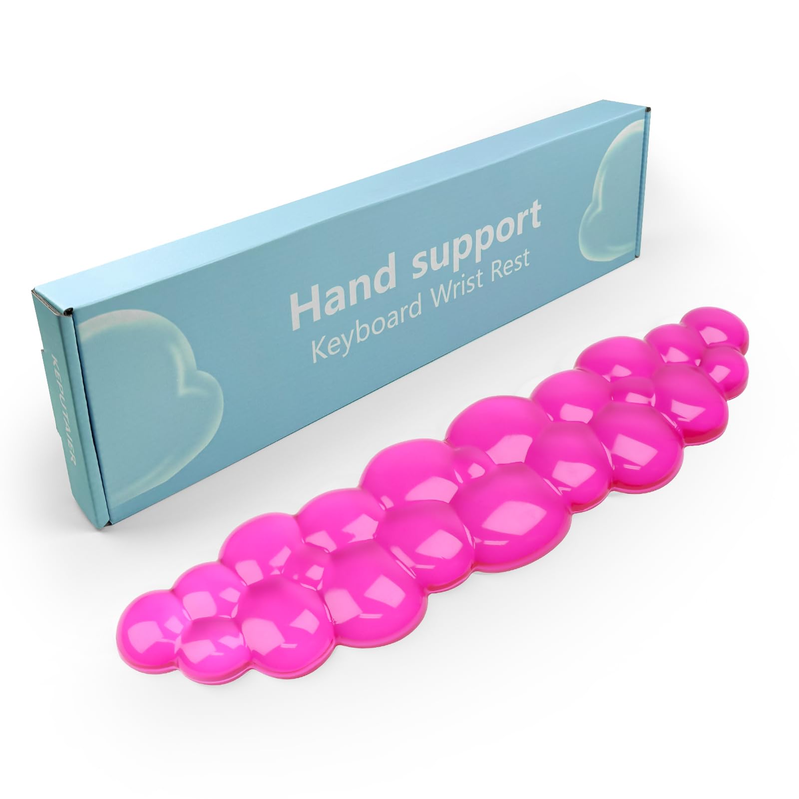 Repose-poignet en gel en forme de nuage pour clavier, joli support de poignet et repose-bras pour clavier pour soulager la douleur, convient pour le bureau/ordinateur/ordinateur portable/jeux
