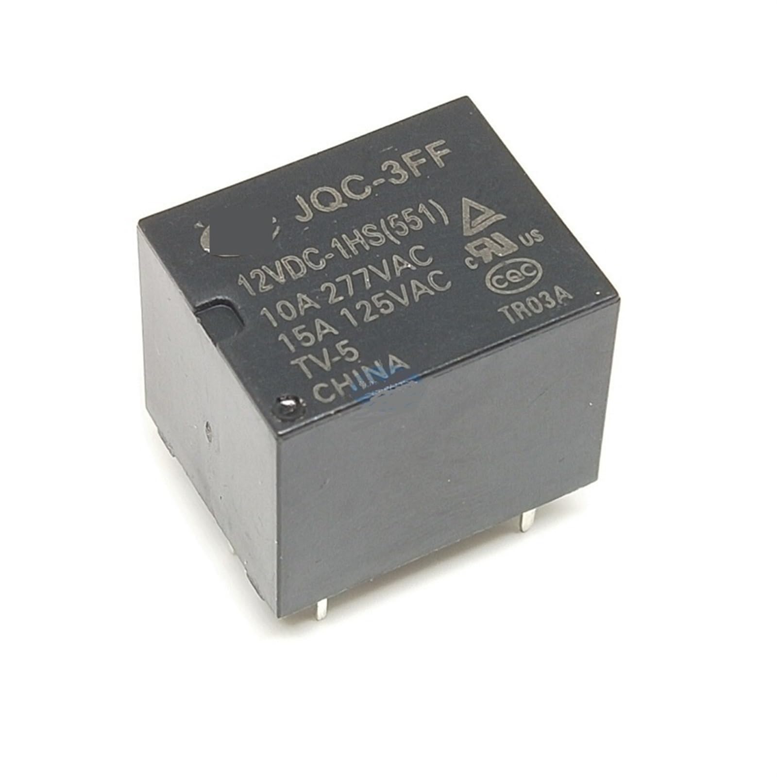 GJZIFGFWQ 5PCS Relays HF JQC-3FF-005-1HS JQC-3FF-009-1HS JQC-3FF-012-1HS JQC-3FF-024-1HS 4PIN 15A/125VAC 5V 9V 12V 24V(JQC-3FF-009-1HS 9V)