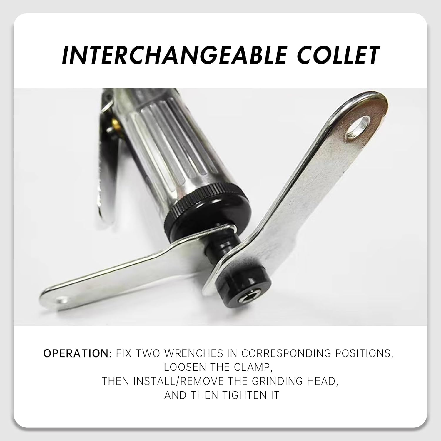1/4Inch Air Die Grinder, Straight Grinder, Pneumatic Air Die Grinder Heavy Duty Industrial Polisher Grinding Cleaning Tool