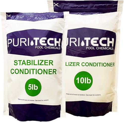 15 lbs PuriTech Stabilizer Conditioner Cyanuric Acid UV Protection for Swimming Pools and Spas