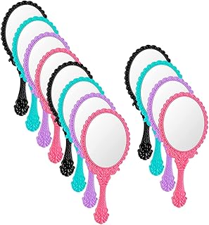 12pcs Handle Mirror Travel Makeup Mirror Makeup Mirror Retro Mirror Makeup Compact Mirror Outdoor Cosmetics Mirror Retro Hand Mirror Small Hand Mirror Vintage