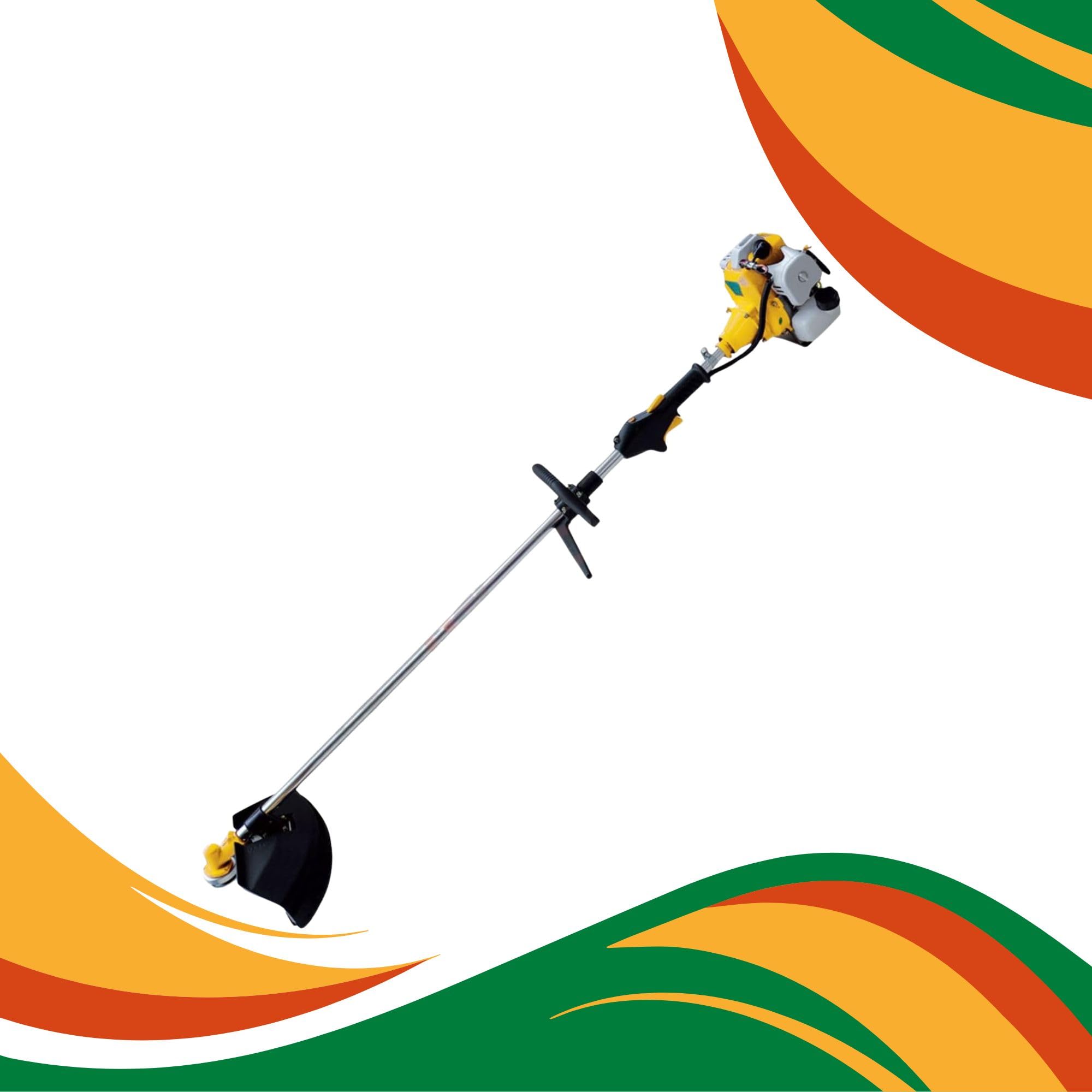 Desbrozadora eléctrica LIF PG430W - Cortacésped eléctrico, herramienta de jardín con arranque manual, mango ergonómico y muchos accesorios incluidos, rendimiento y calidad garantizados