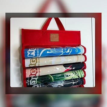 NERD GEAR Playmat Sanctuary - MTG Playmat Holder & Organizer Solution - Stores 12 TCG Mats + Tube - Ideal for Magic Playmats - Premium Playmat TCG Storage Red