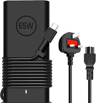 SCOVEE 65W USB C Laptop Charger, Compatible with Dell Laptop latitude 5420 5000 7420,ChromeBook 3100,inspiron 14 16 5000,7000 series,LA65NM190,XPS13, 2-in-1 Tablet, and all Equip Type-C Fast Charger