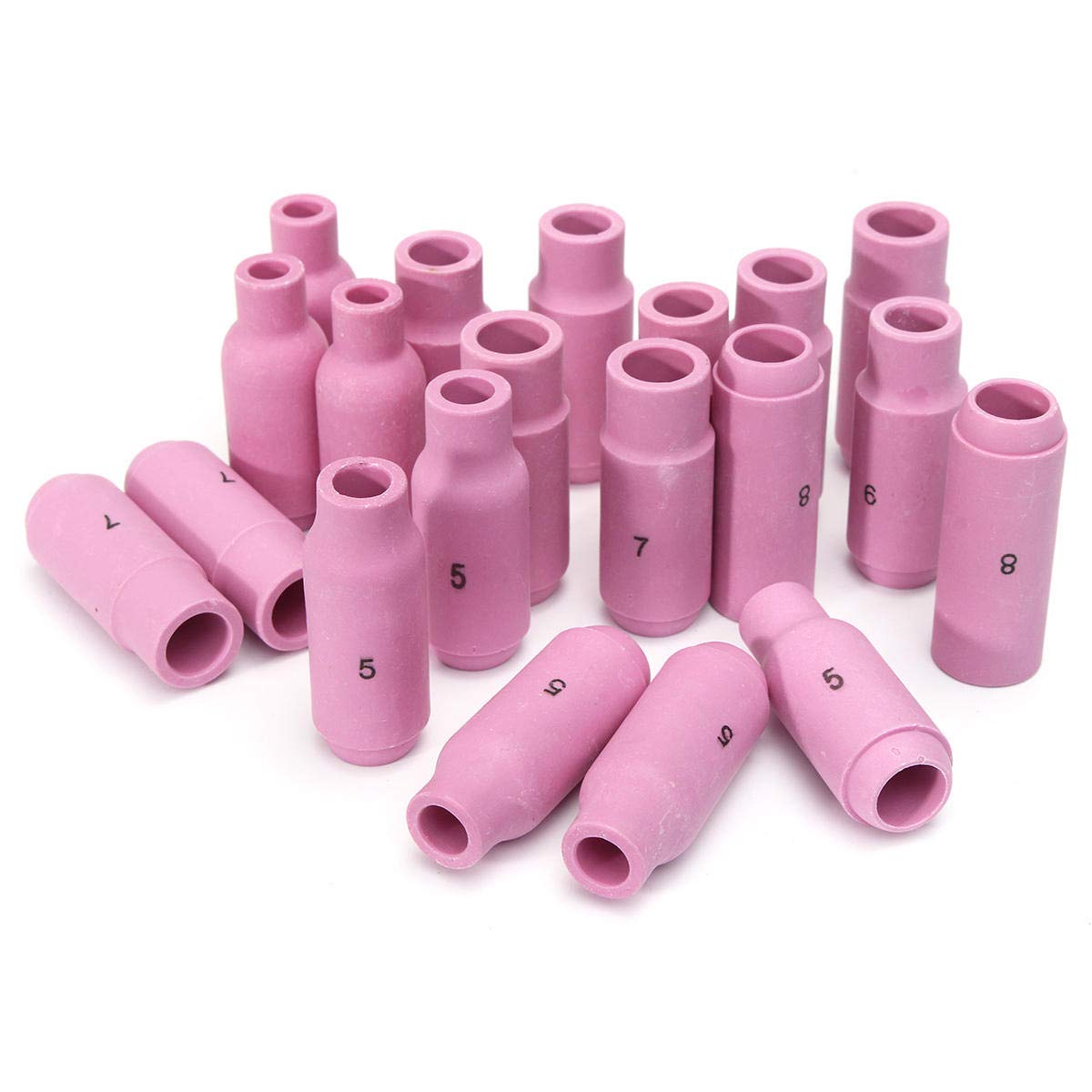 KingLan 63 Unids TIG Collets Cuerpo Detrás De La Tapa Fit TIG Solta De Soldadura Consumibles Wp17 18 26 63Pk