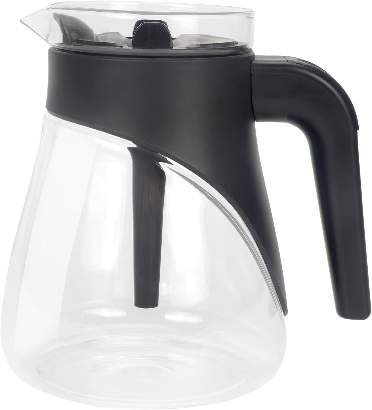 12 Cup Coffee Pot Replacement for Ninja Coffee Maker CFP101 CFP201 CFP301 CFP250A CFP300 CFP305 CFP307 CM400 CM401 CFN601 CF090 CF091 CF092, Anti falling All Glass Carafe with Brew-Through Lid