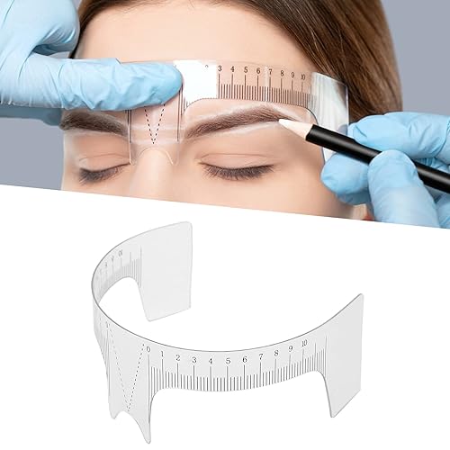 Regla profesional de posicionamiento de cejas Microblading Brow Shape Design Ruler Measure Tool (B ) Piercing y suministros de tatuaje (regla de