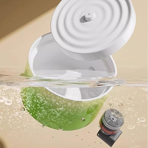Miniatura 7 de Fuente de agua de cerámica para gatos, dispensador de agua inalámbrico para gatos, dispensador de agua de 1 litro33.82 onzas, dispensador de agua