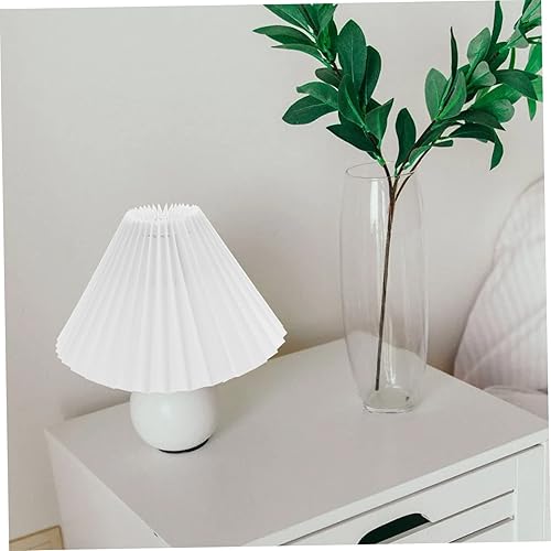 Miniatura 6 de Housoutil 1 pantalla plisada decoración de mesa mini luces colgantes mini lámpara pantalla lámpara lámpara pantallas lámpara lámpara pantalla