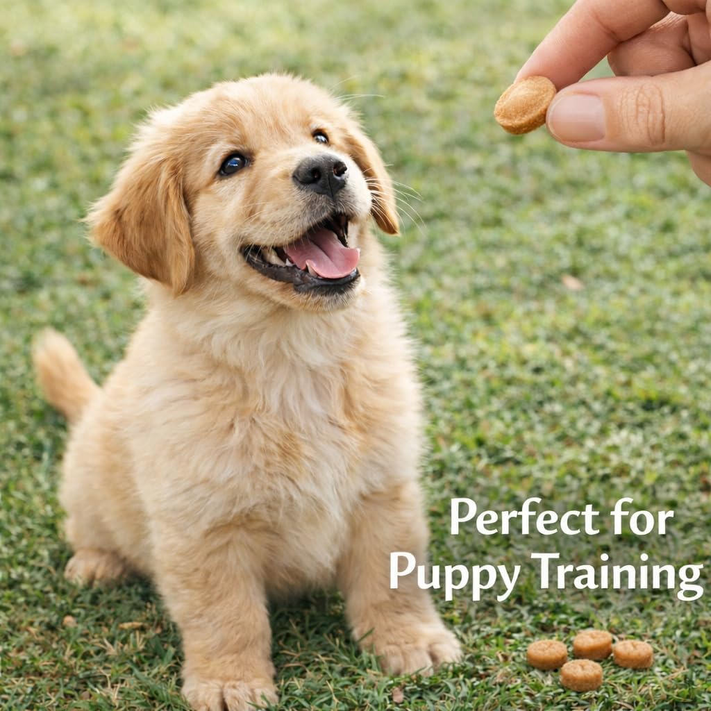 Soft Dog Training Treats, Beef – 12oz, Grain Free Tender Tidbits for Puppy & Adult, Low Calorie Under 3 Cal, Made in USA, Healthy Natural Soft & Chewy Small Dog Treats, All Breeds (Packaging May Vary)