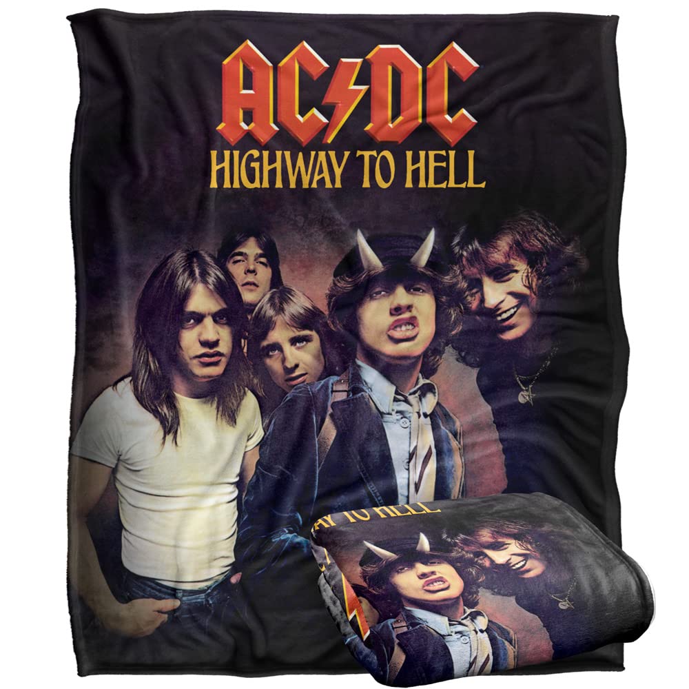 Acdc Highway Silky Touch Super Soft Throw Blanket 152 X 127 Cm