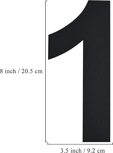 Miniatura 10 de BetLight Números de casa modernos, 8 pulgadas de alto, de acero inoxidable, flotante, número de dirección para exteriornegronúmero 0