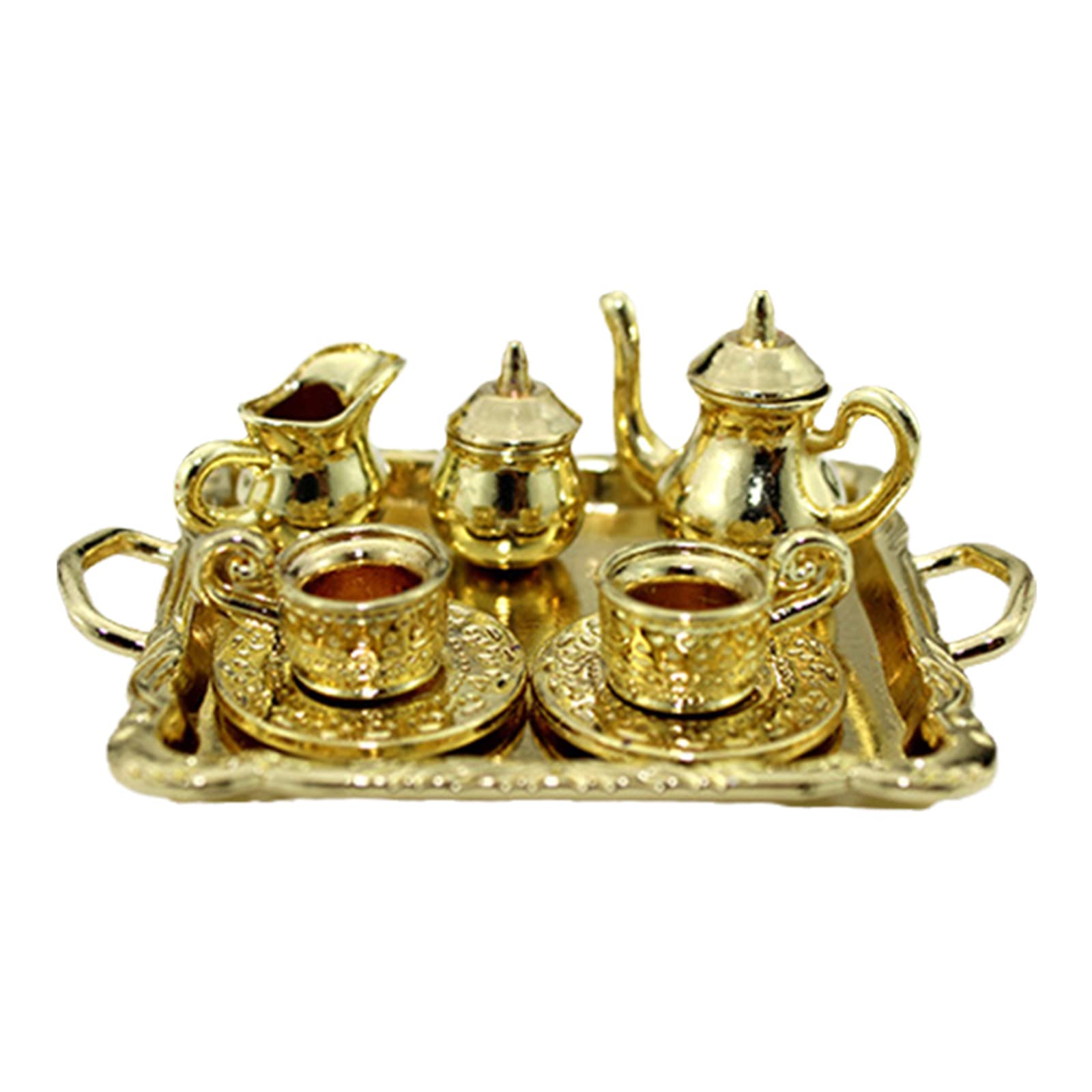 for Play House Toy Realistic Multifuction Tea for Time Set Portable Multifunctional Kitchenware Alloy Creative Kids Tea