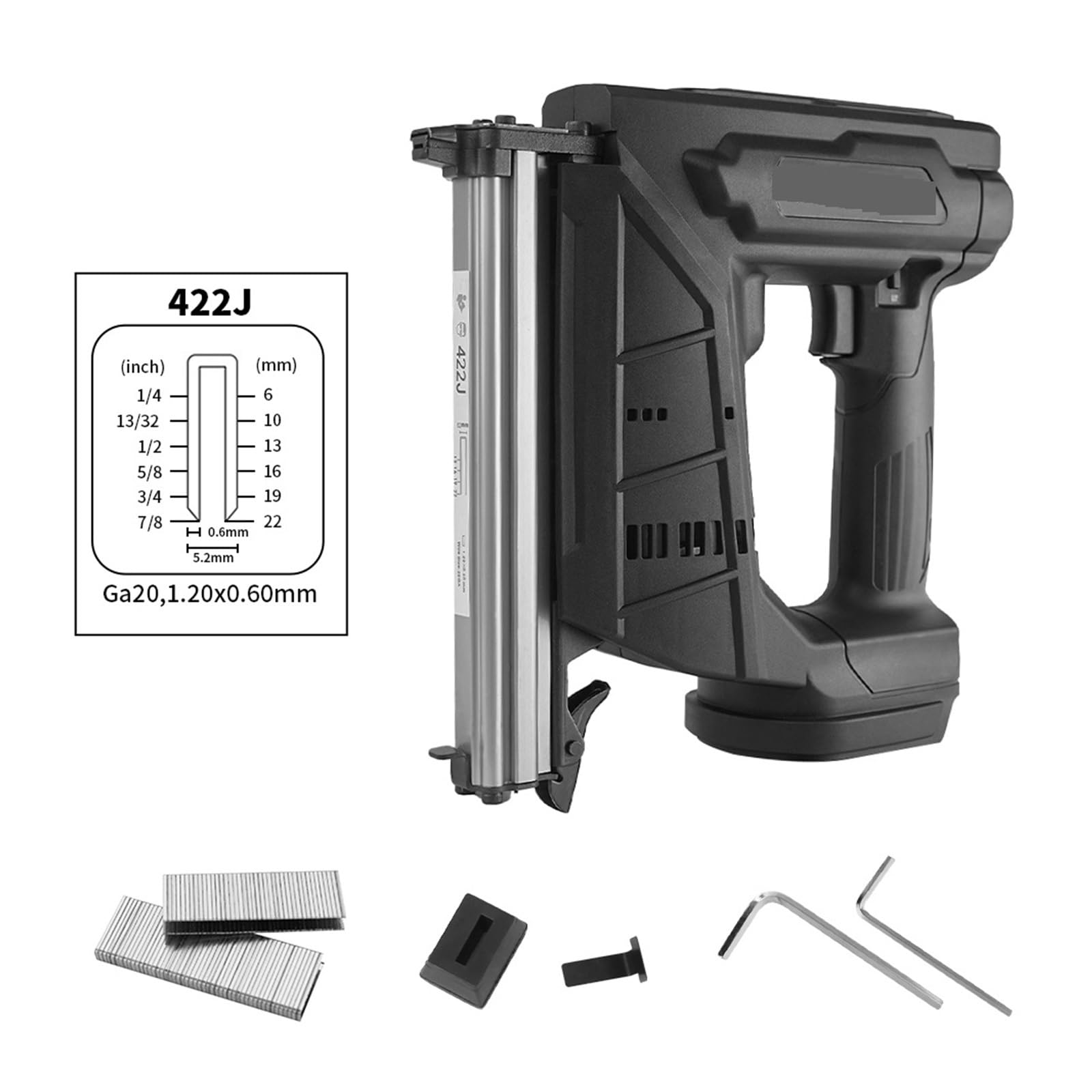 Pistola De Clavos Eléctrica Inalámbrica 21V, Clavadora For Carpintería F30/422, Portátil For El Hogar Con Batería Seguridad y comodidad(422J)