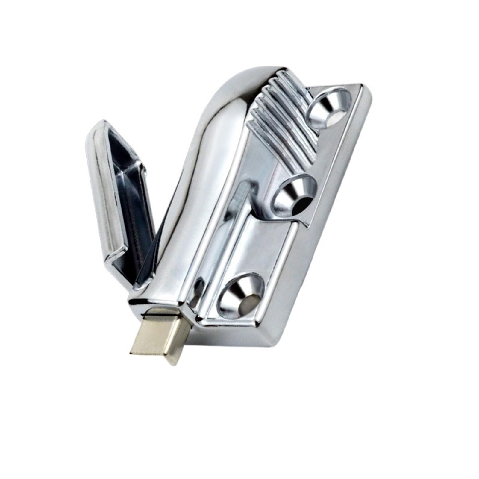Loquet automatique à ressort de compression droite pour verrouillage efficace de porte
