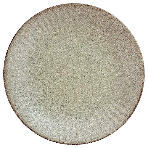 K'sキッチン 大皿 22.2cm 7寸皿 ネプチューン&ウラヌス 日本製 国産 美濃焼 陶器 和食器 お皿 ディナープレート パスタ皿 サラダ皿 主菜皿 盛り皿 ワンプレート グレー 北欧 カフェ風 おうちカフェ おしゃれ シンプル モダン B.ウラヌス