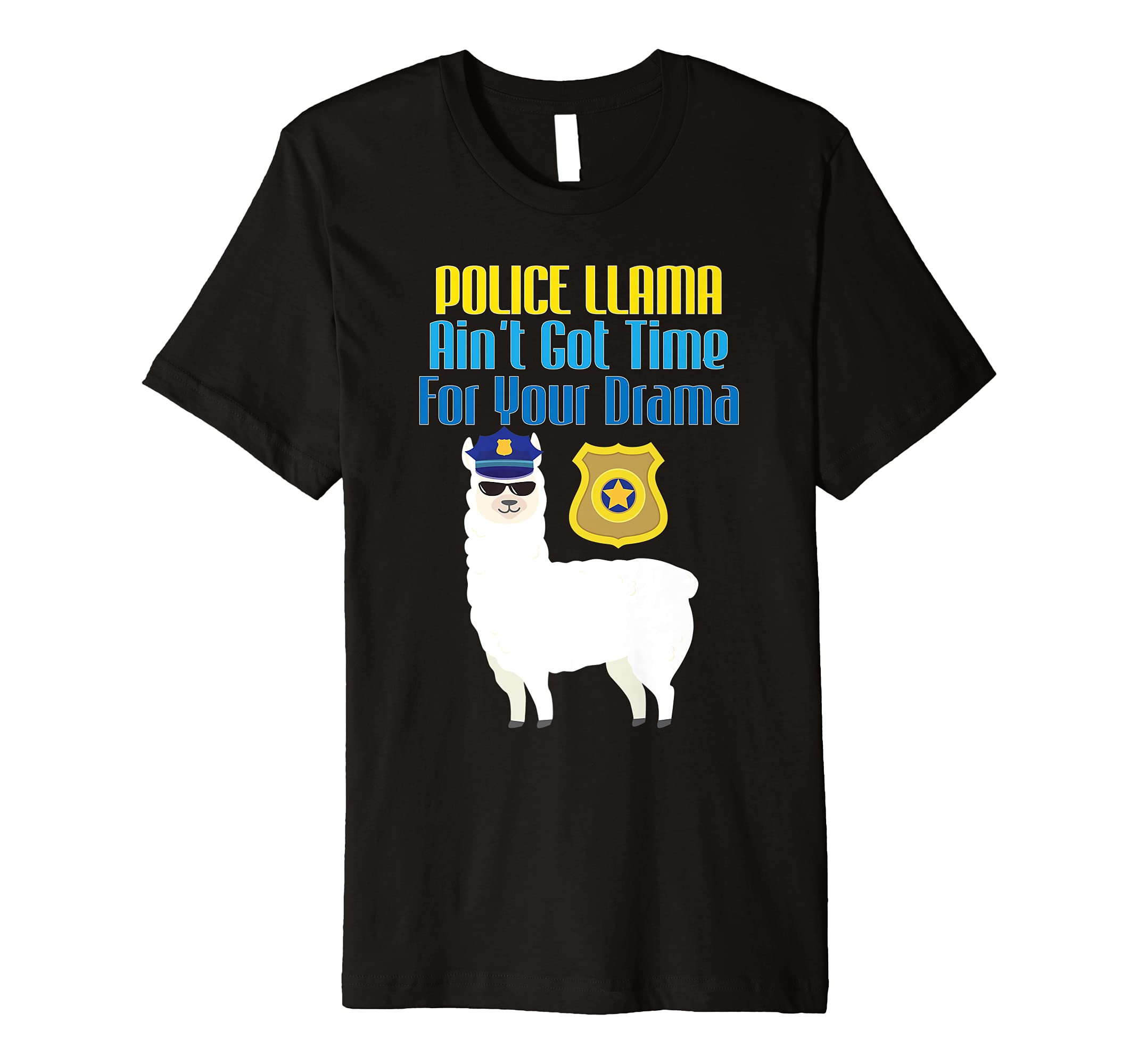 Police Officer Gift TeesPolice Officer Llama Lover Graduation T-shirt Men Women Gift