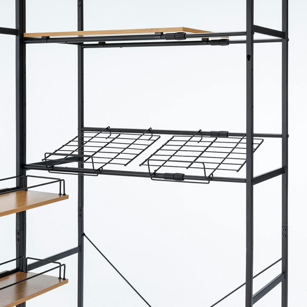 Amazon｜カインズ(CAINZ) 棚付きランドリーラック 幅60〜80cm 奥行71cm