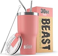 Vista 57 de Beast Vaso de 20 oz de Acero Inoxidable con Aislamiento al Vacío para Café y Hielo de Doble Pared Termo de Viaje (Arcoíris)