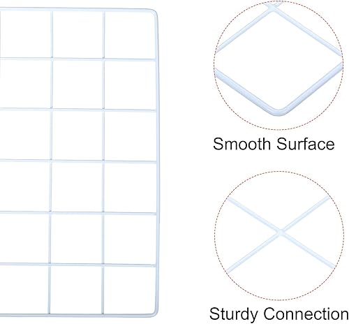 Vista 3 de PATIKIL Panel de rejilla de alambre de 20 x 12 pulgadas, paquete de 2 paneles decorativos de rejilla de pared, tablero de fotos, exhibidor de fotos