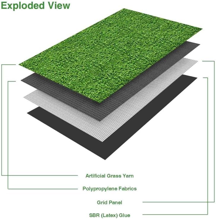 Miniatura 5 de Golf Putting Green Turf (0.47" Custom Size) Multi-use Artificial Grass Rug IndoorOutdoor Carpet, Golf Hitting Practice Mat at Home,Fake Grass