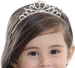 Girls Princess Crystal Tiara Crown For Birthday Party(Style1)