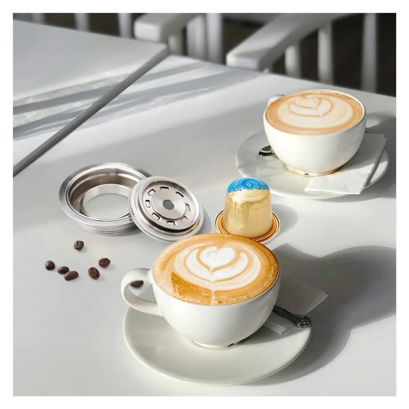 Adaptador De Cápsula De Café,Compatible Con VertuoLine | Compatible Con Vertuo ,Compatible Con De Longhi Cápsulas Se Convierten En Vertuoline Adaptador De Cápsula De Café De Máquina