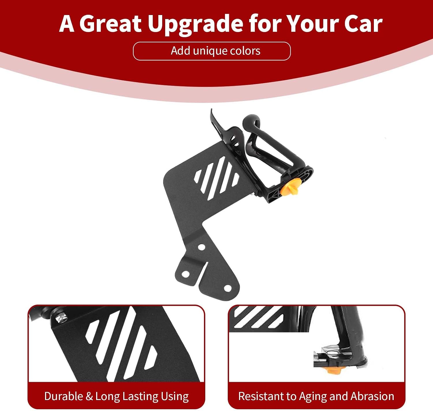 for Jeep JL Front Door Side Cup Holder for Jeep Wrangler JL JLU 2018 up for Gladiator JT 2020 up Black Accessories Passenger Cup Holder (Right)