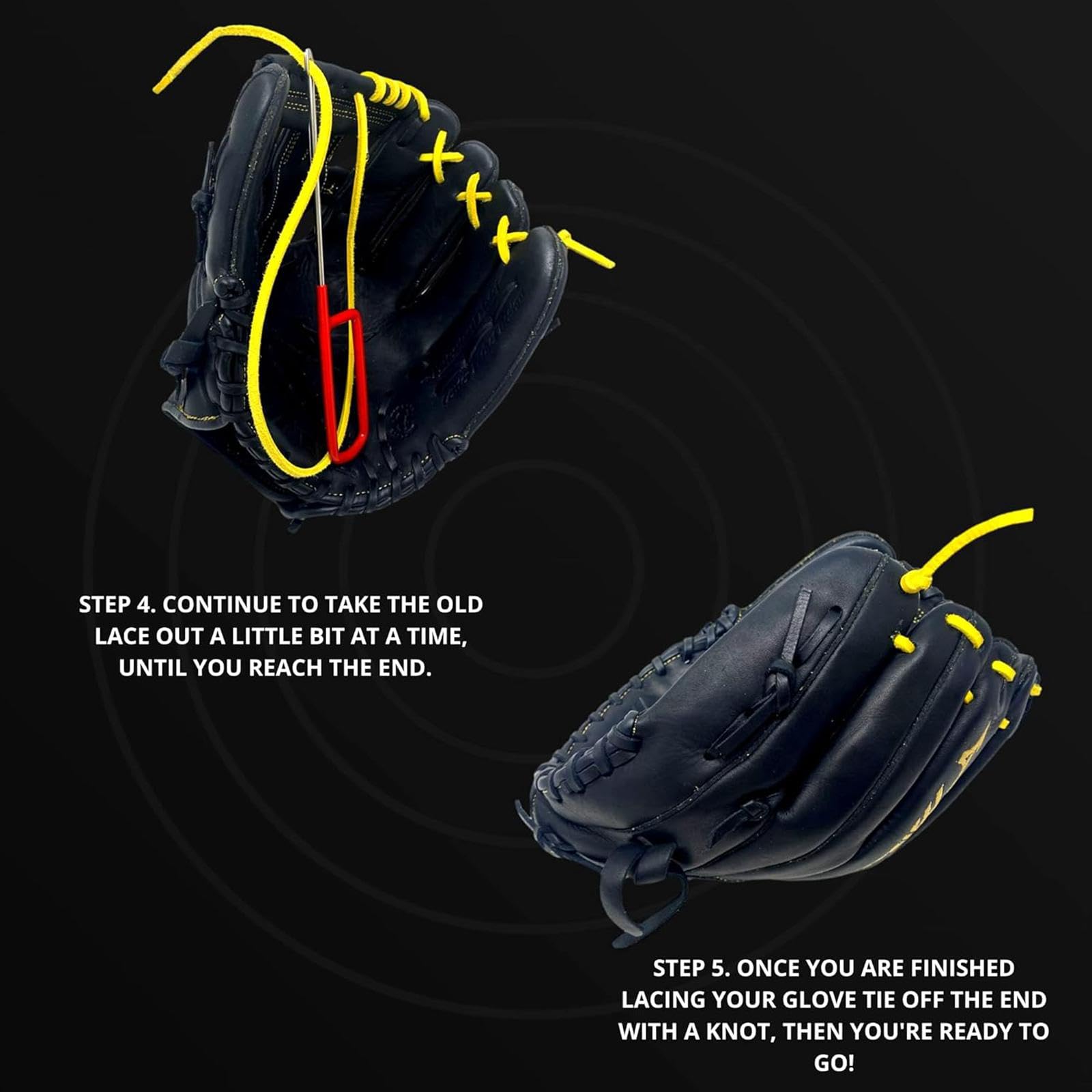 F Fityle Accessoires pour laçage de Gants de Sport, Outils de réparation, Fournitures Haute Performance, Cadeau, équipement de Remplacement, Aiguille de