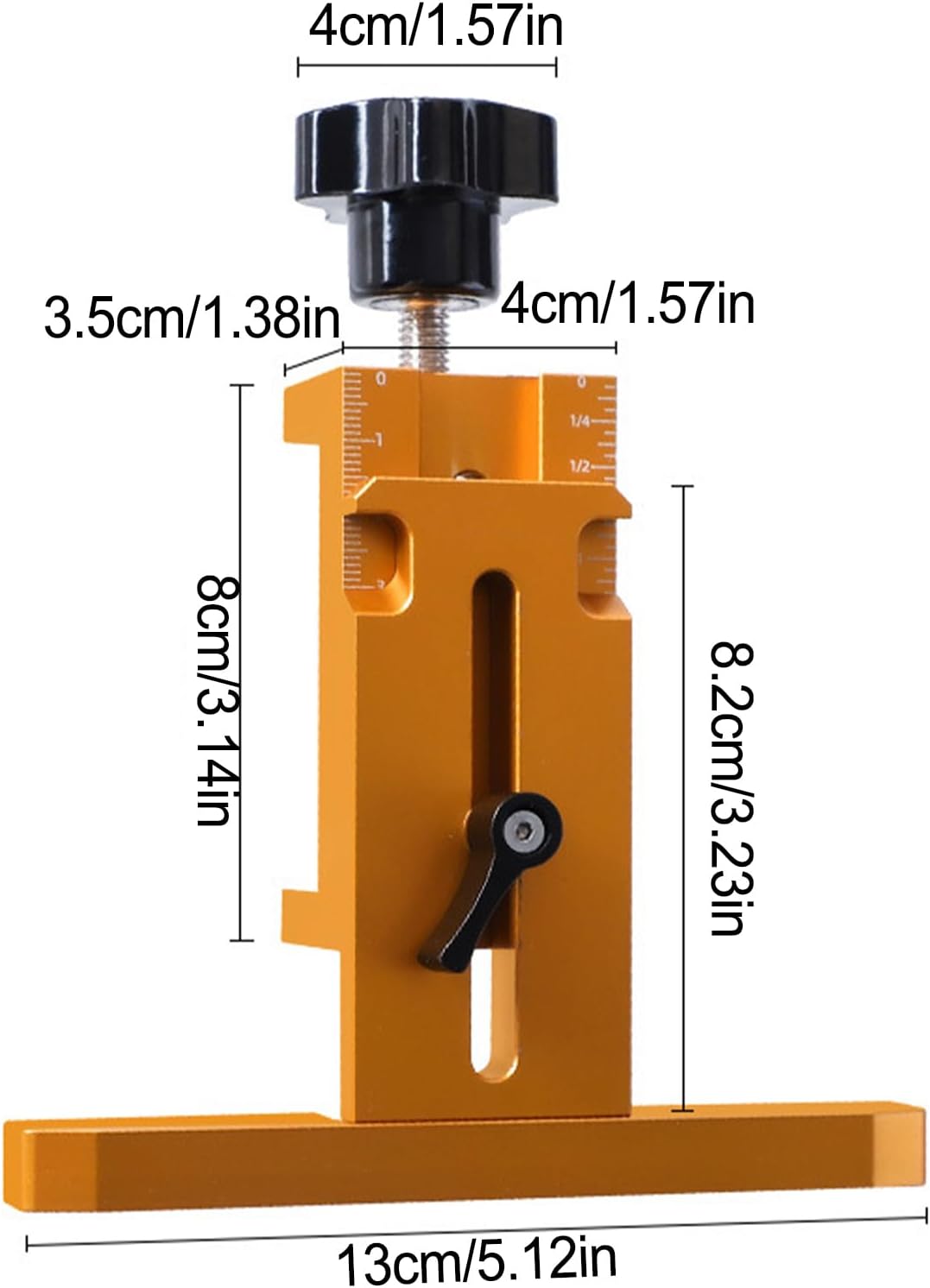 キャビネットドア取付ジグ - ヒンジガイド調節可能,キャビネットヒンジジグ,木工取付キッチン収納交換位置合わせ測定階段大工用