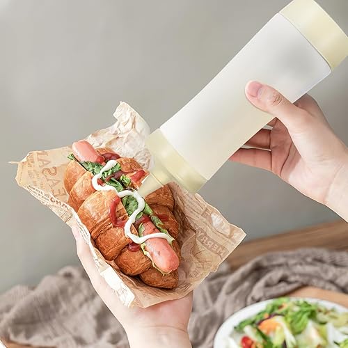 Miniatura 8 de DOITOOL Botella de mostaza 3pcs Botella de condimento Botella de salsa Botella de ketchup Botella Squeeze Botella