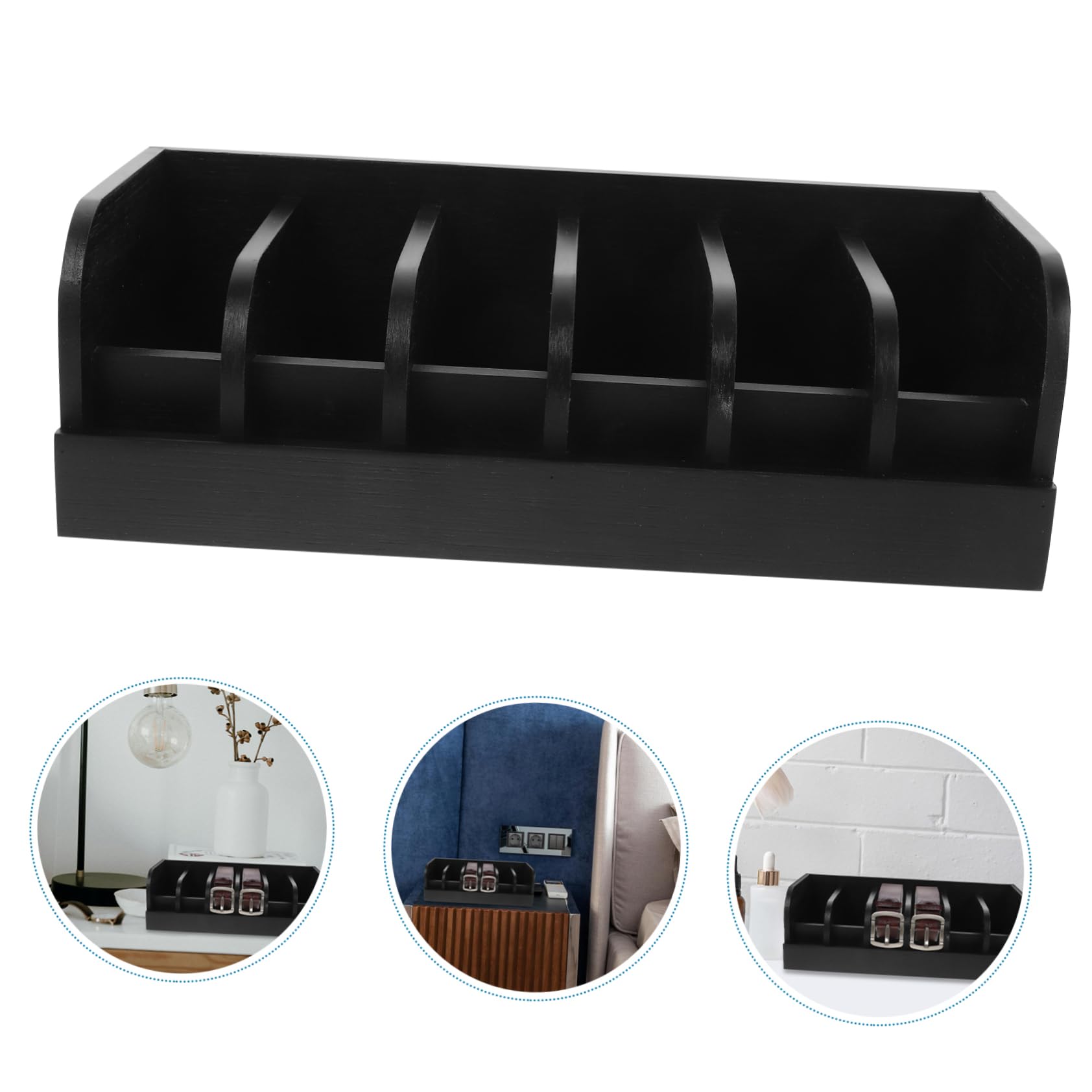 PRETYZOOM Belt Storage Box Compartment Display Organizer for Belts for Shops and Exhibitions and Stylish Design