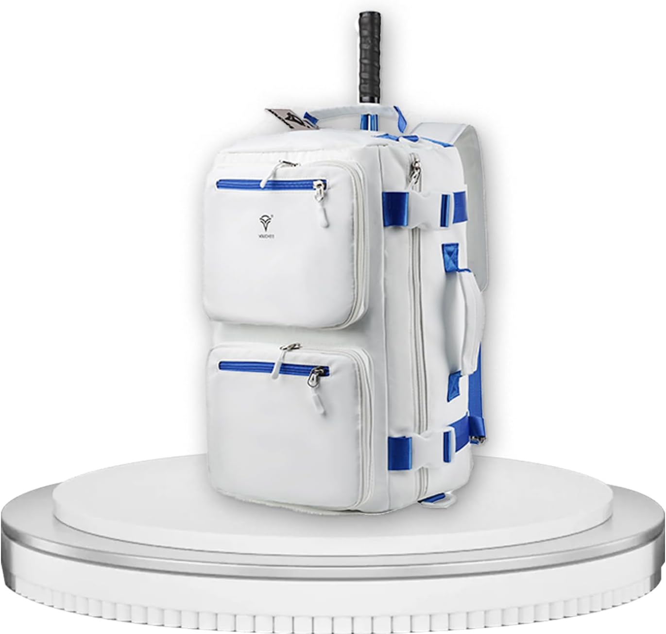 Tennis, Pickleball & Badminton Backpack – For men & women, fits multiple rackets with separate shoe compartment. Wear as backpack or shoulder bag.