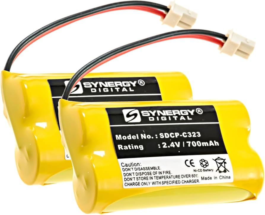 Synergy Digital Cordless Phone Battery - 2.4V 700mAh NI-CD Replacement For Vtech CS6129-52