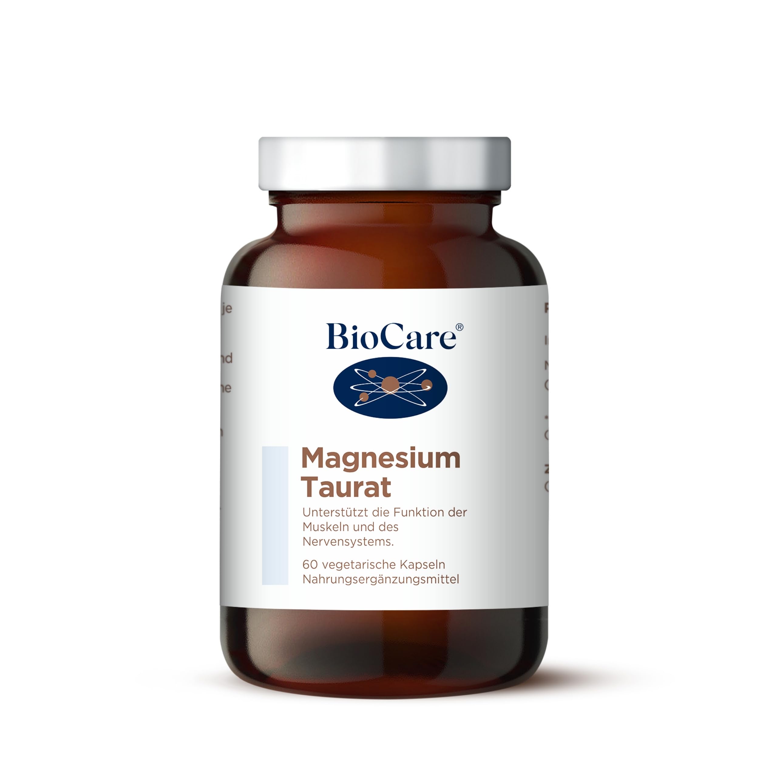 BioCare Magnesium Taurat - Immunsystem stärken, Normale Muskelfunktion - 60 Kapseln
