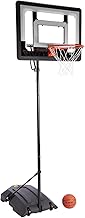 SKLZ Pro Mini Hoop Outdoor Basketball System with Adjustable-Height Pole and 7-Inch Ball, HP08-000