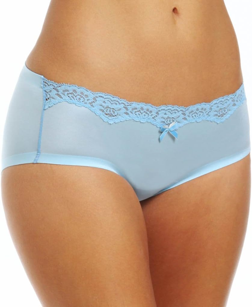 Maidenform Women's Comfort Devotion Embellished Hipster Panty, Blue Serene/Vanilla, 8/X-Large