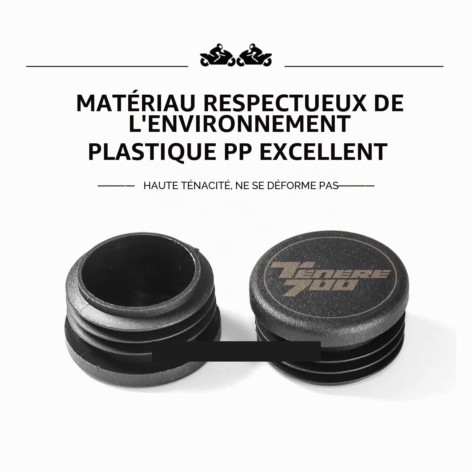 1 Paire d'embouts de Cadre compatibles avec Les Accessoires TENERE 700 (2019-) （2022-） （2021-）（2022-）(TENERE 700)
