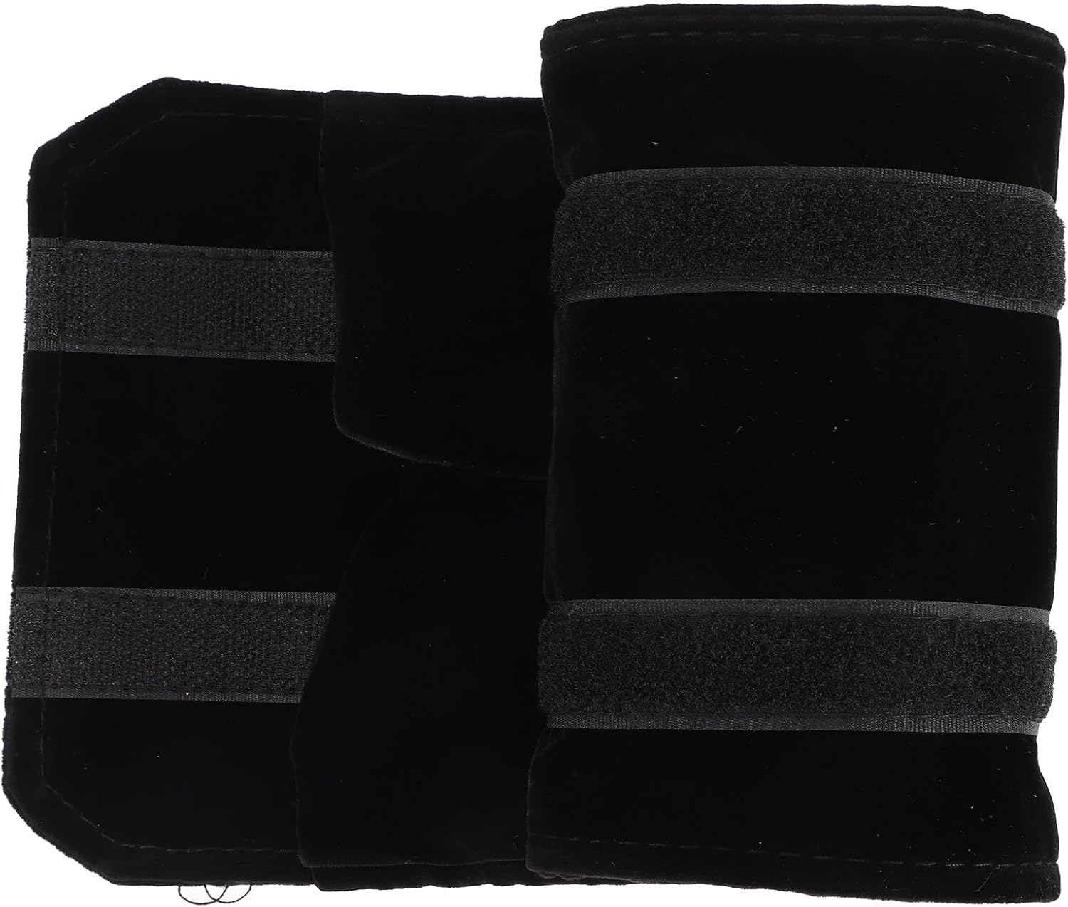 SEWACC Travel Jewelry Storage Roll Organizer Black Velvet Small Jewelry Holder Bag for Rings for Travel