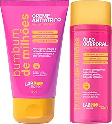 Kit Bumbum De Milhoes Creme Antiatrito E Foliculite + Oleo Corporal Termogenico Labotrat 110ml